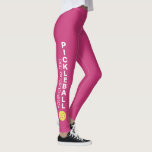 Anpassningsbar Pickleball Klubb  din textsporre Ro Leggings<br><div class="desc">Spela pickelball i stil med de här balarna från fantastisk som innehåller ord-bollen på båda sidor och din anpassningsbar. Lägg till klubben namn, teamet namn eller någon anpassningsbar ord. Ändra färg i bakgrunden genom att klicka på anpassa/anpassa och rulla ned till väljaren i färg. Perfekt för svalare dagar på domstolen...</div>