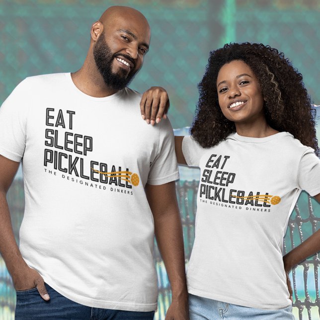 Anpassningsbar Pickleball Klubb Namn T Shirt (Skapare uppladdad)