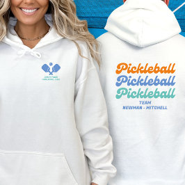 Anpassningsbar Pickleball Klubb Team Player Namn R Hoodie