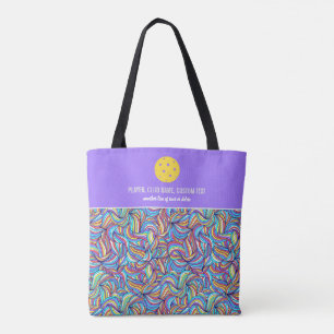 Anpassningsbar Pickleball Paddle Colorful Doodle M Tygkasse