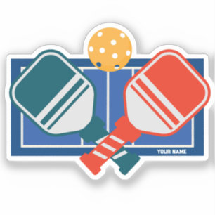 Anpassningsbar Pickleball Paddles Court Klistermärken