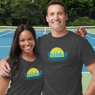 Anpassningsbar Pickleball Shirt 3 Linjer Anpassnin T
