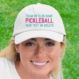 Anpassningsbar Pickleball Team Klubb, spela Namn d Broderad Keps