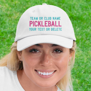 Anpassningsbar Pickleball Team Klubb, spela Namn d Broderad Keps
