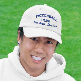 Anpassningsbar Pickleball Team Klubb, spela Namn d Broderad Keps