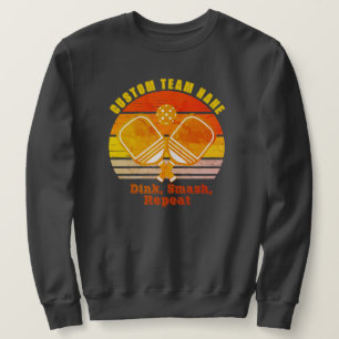 Anpassningsbar Pickleball Team Namn Hoodie Sweatsh Lång Ärmad Tröja