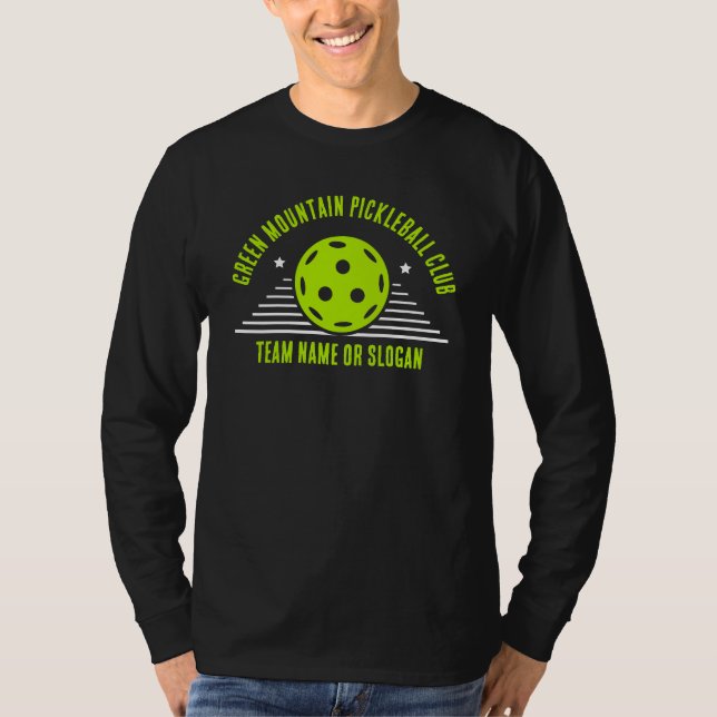 Anpassningsbar Pickleball Team Namn Klubb League T Shirt (Framsida)