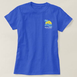 Anpassningsbar Pickleball Tropical Handflatan Träd T Shirt