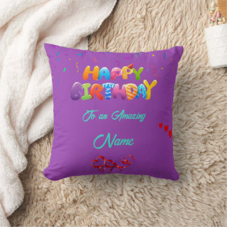 Anpassningsbar Pillow Gift för födelsedagsfirande Kudde