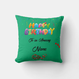 Anpassningsbar Pillow Gift för födelsedagsfirande Kudde