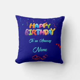 Anpassningsbar Pillow Gift för födelsedagsfirande Kudde