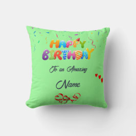 Anpassningsbar Pillow Gift för födelsedagsfirande Kudde