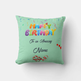 Anpassningsbar Pillow Gift för födelsedagsfirande Kudde