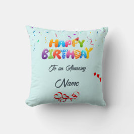 Anpassningsbar Pillow Gift för födelsedagsfirande Kudde