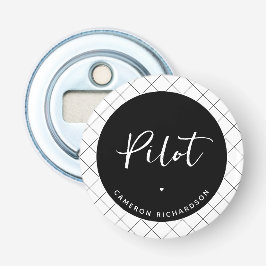 Anpassningsbar Pilot Aviation School Studenten Ele Flasköppnare