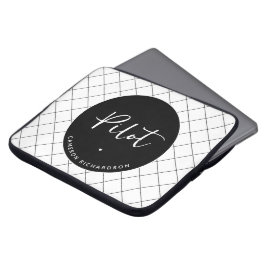 Anpassningsbar Pilot Aviation School Studenten Ele Laptop Fodral