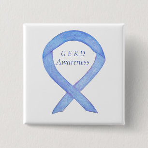 Anpassningsbar Pin för GERD Awareness Periwinkle R Knapp
