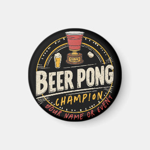Anpassningsbar Ping Pong Beer League Magnet
