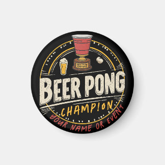 Anpassningsbar Ping Pong Beer League Magnet