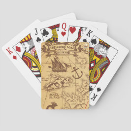 Anpassningsbar Pirat karta landpunktsfamilj Casinokort