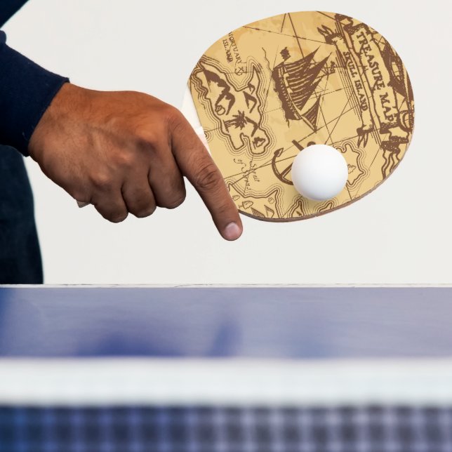 Anpassningsbar Pirat karta landpunktsfamilj Pingisracket (Insitu)