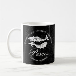 Anpassningsbar Pisces Zodiac Positive Traits Vinta Kaffemugg