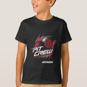 Anpassningsbar Pit Crew Racing Födelag Barn T Shirt