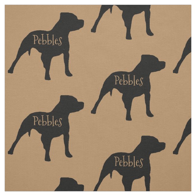 Anpassningsbar Pitbull Hund Fabric Tyg (Provkarta)