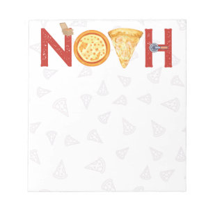 Anpassningsbar Pizza Älskare Gifts Noah Anteckningsblock