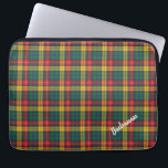 Anpassningsbar Plade Klan Buchanan Personlig Tarta Laptop Fodral<br><div class="desc">Anpassningsbar Klan Buchanan tartan Red, gult och grönt check design laptop sleeve för alla som kärlek klassiskt och elegant täcker för sina värdefulla tillbehör. Perfektens gåva till familjen, pappa, make eller andra speciella gåvor ge tillfälle till ge, deras bärbara dator någonstans komprometterar för att ljugas ned. Dessa laptop sleeve finns...</div>