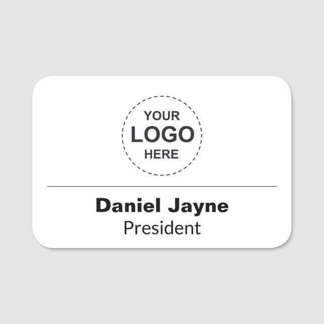 Anpassningsbar Plastic Namn bricka - PIN Backups w Namnbricka (Framsida)