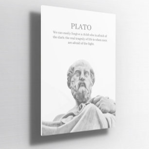 Anpassningsbar Plato-inspirerande citattecken Post Poster