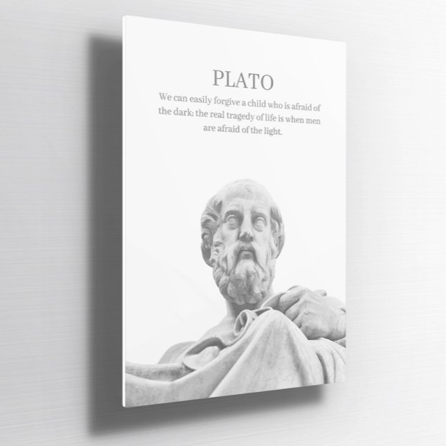 Anpassningsbar Plato-inspirerande citattecken Post Poster (Skapare uppladdad)