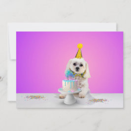 Anpassningsbar platt festinbjudningskort 5x7 inbjudningar