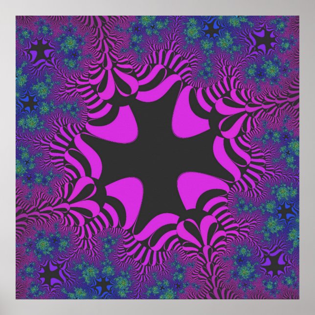 Anpassningsbar Plum Lila Kor Poster (Framsidan)