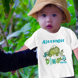 Anpassningsbar Pojke Dinosaur DINO Mite T-Shirt