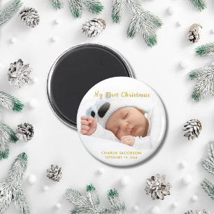 Anpassningsbar Pojke Min första julmagnet Magnet