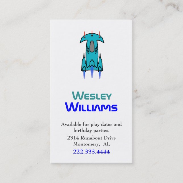 Anpassningsbar pojkes Frakt för uppspelningsdatum (Framsida)