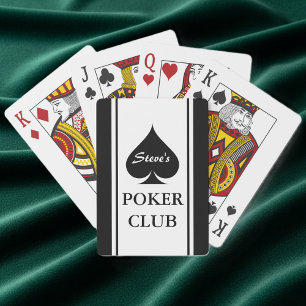 Anpassningsbar poker-kort med spade-område kortlek