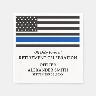 Anpassningsbar Polis Pension Party Pappersservett