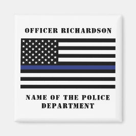 Anpassningsbar polis Thin Blue Line Polis Magnet