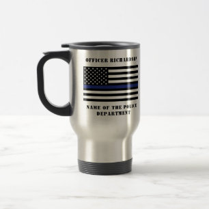 Anpassningsbar polis Thin Blue Line Polis Resemugg