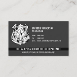 Anpassningsbar Polisavdelningen Tillsatta lagar Lo Visitkort