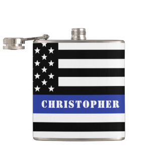 Anpassningsbar polischef Thin Blue Line Polisen De Fickplunta
