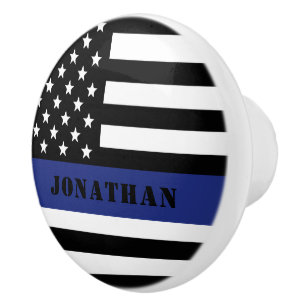Anpassningsbar polischef Thin Blue Line Polisen De Knopp