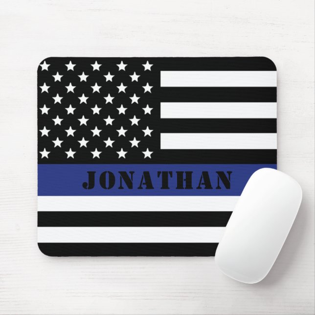 Anpassningsbar polischef Thin Blue Line Polisen De Musmatta (Med mus)