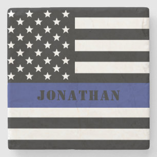 Anpassningsbar polischef Thin Blue Line Polisen De Stenunderlägg