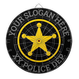 Anpassningsbar polismyndighet tillsatta lagar dart darttavla