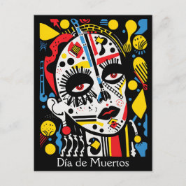 Anpassningsbar 💀 pop Art Calavera i hatt Vykort