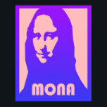 Anpassningsbar Pop Art Mona Lisa Poster<br><div class="desc">Anpassningsbar Pop Art Mona Lisa Poster</div>